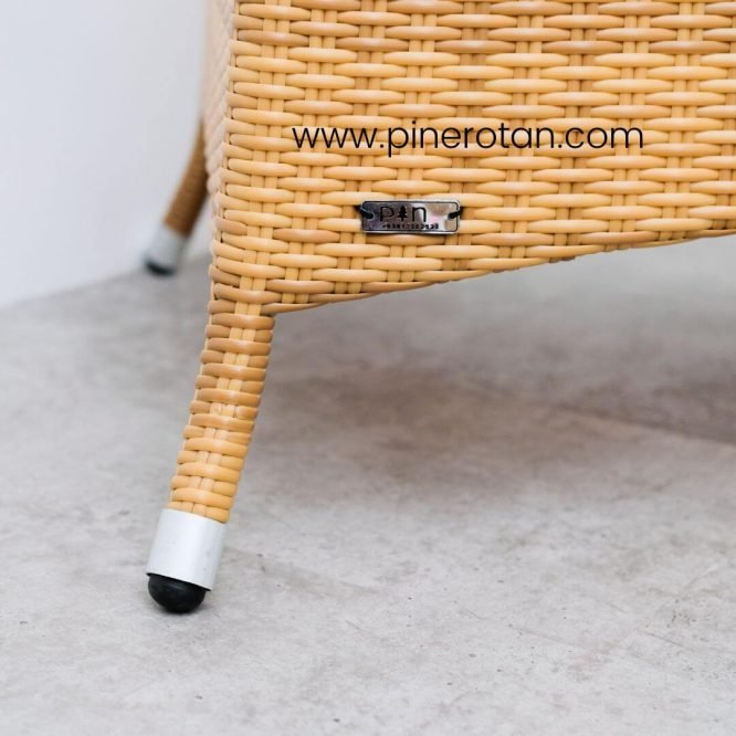 Meja Kopi Rotan Sintetis - Kenko CT - Plain Honey