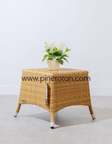 Meja Teras Rotan Honey - Kenko ST - Plain Honey