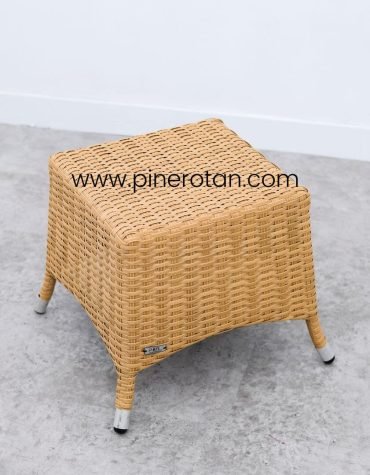 Meja Teras Rotan Sintetis - Kenko ST - Nat Honey