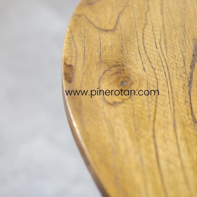 Set Meja Teras Rotan Sintetis / Kursi Teras Minimalis / Salute Terrace Set - Coin Table - Natural Honey.