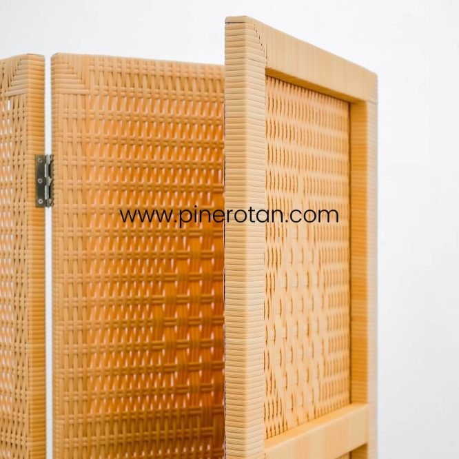 Sketsel Ruangan Rotan Sintetis - Alonzo 3 Panel - Honey
