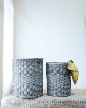 trendy basket grey