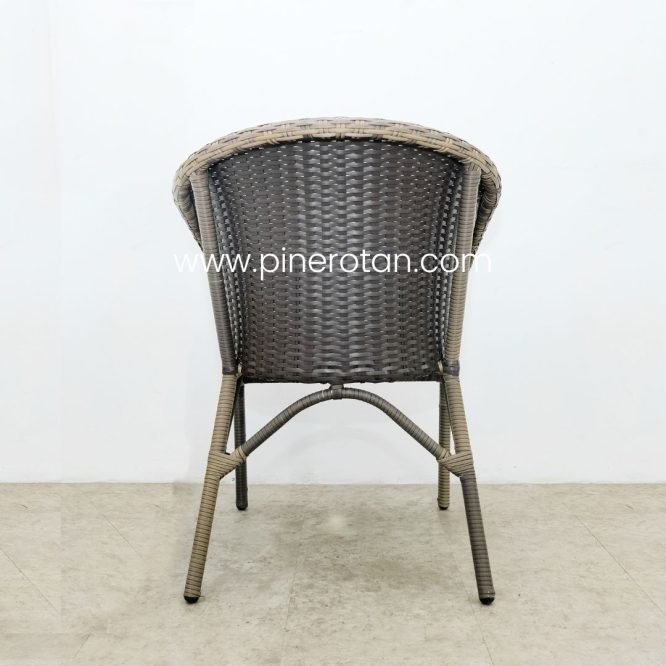 Kursi Taman Pine Rotan Sintetis - Kingstone Arm Chair - without Cushion