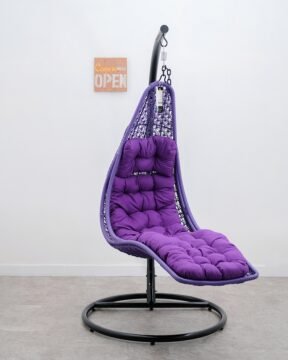 lonjong hanging chair violet