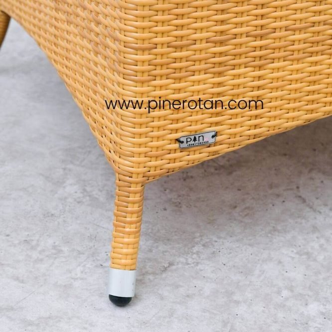 1 Set Meja Tamu Rotan Sintetis / Kursi Tamu - Kenko Living Set 2.1.1 - Kenko Coffee Table - Plain Honey