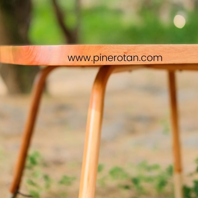 Kursi Teras Outdoor Pine Rotan - Cassa Terrace Set - Plain Honey.