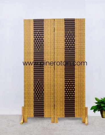 Sketsel Rotan - Alonzo 2 Panel - Light-Brown Dark-Brown