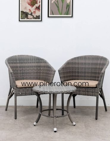 Set Teras Rotan Sintetis - Kingstone TS - Royal ST - Cushion - Cappucino