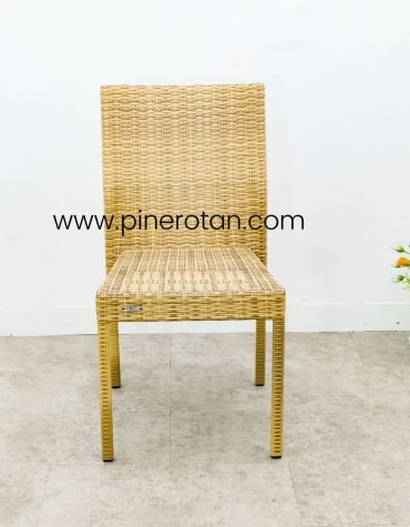 Kursi Makan Rotan Sintetis - Bean Chair Honey Streaky