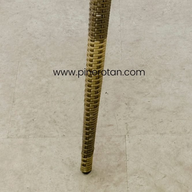 Meja Outdoor Sintetis Rotan - Marcopolo DT - Palm Sugar
