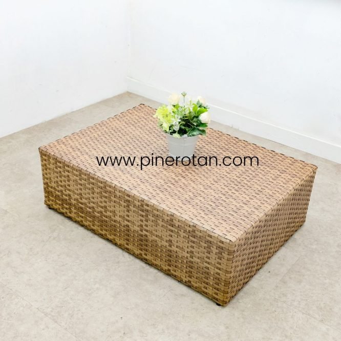 Set Sofa Tamu / Teras Taman Outdoor Rotan Sintetis Minimalis Modern / Salute Sofa Set - Red Pine.