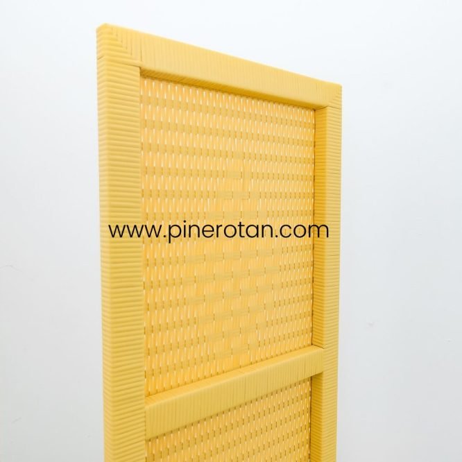 Pembatas Ruangan Sintetis Rotan - Alonzo 1 Panel - Honey