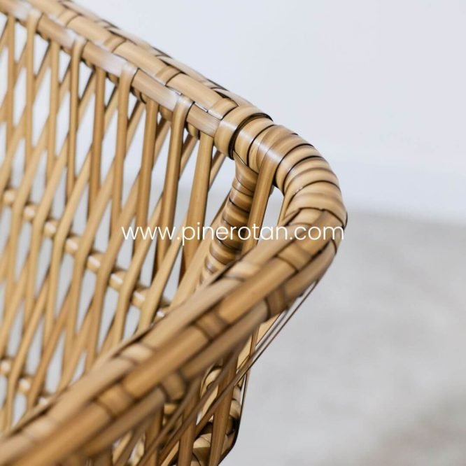 Kursi Teras Rotan Anyaman - Salute AC - Red Pine - No cushion
