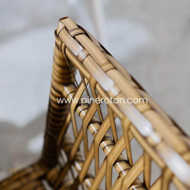 Kursi Rotan Sintetis Teras - Salute AC - Red Pine - No cushion
