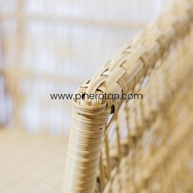 Kursi Rotan Taman Teras - Salute AC - Nat Honey - No cushion