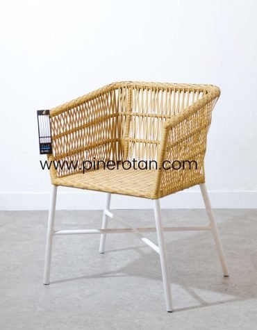 Kursi Teras Taman Rotan - Salute AC - Nat Honey - No cushion