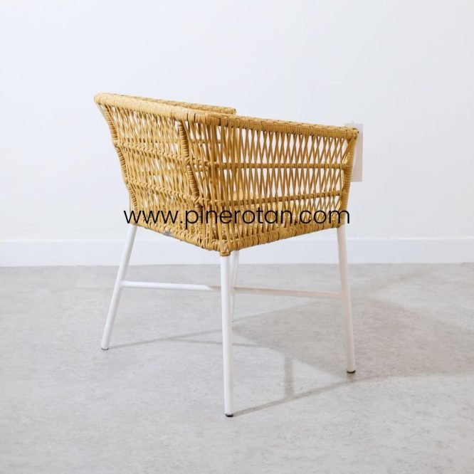 Kursi Taman Teras Rotan - Salute AC - Nat Honey - No cushion