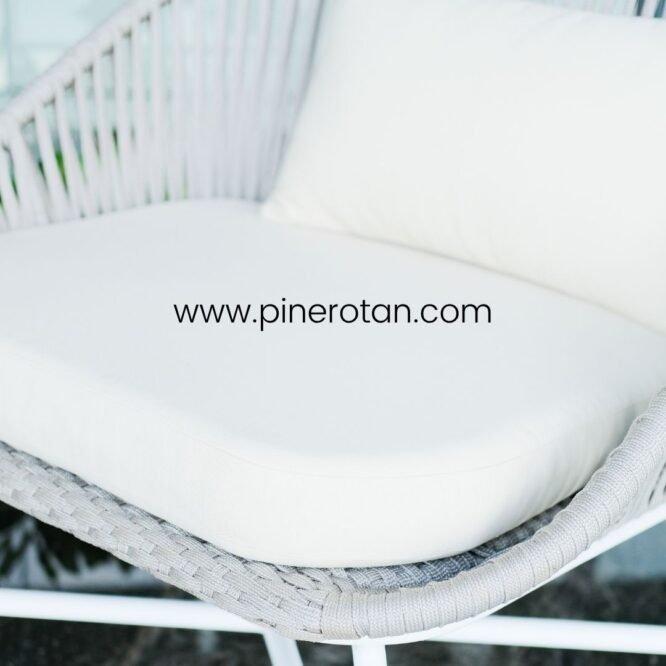 Kursi Outdoor Rope Grey - Cleopatra Arm Chair - Grey