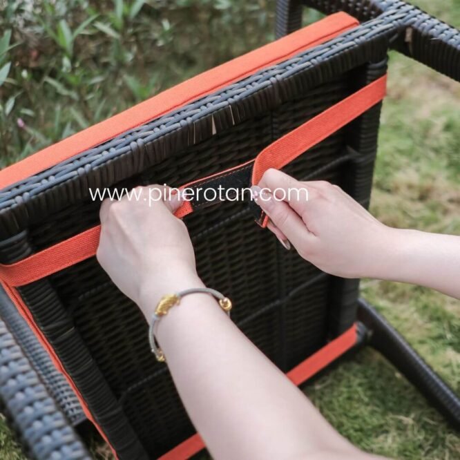 Kursi Teras Outdoor Rotan - Mexico Arm Chair