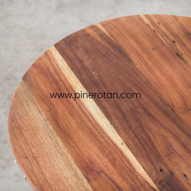 Meja Cafe Industrial Milan - Milan Table II Black Leg