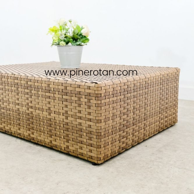 Rotan Sintetis Meja Tamu - Salute CT - Red Pine