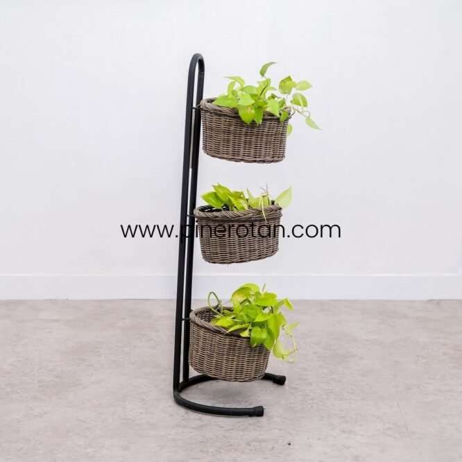 Set Basket Tanaman Vanity - Vanity Basket 3 Set - Kobo Grey