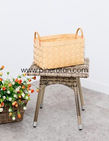 Basket Besar Serbaguna Rotan Sintetis - Plepet Basket - Big Honey