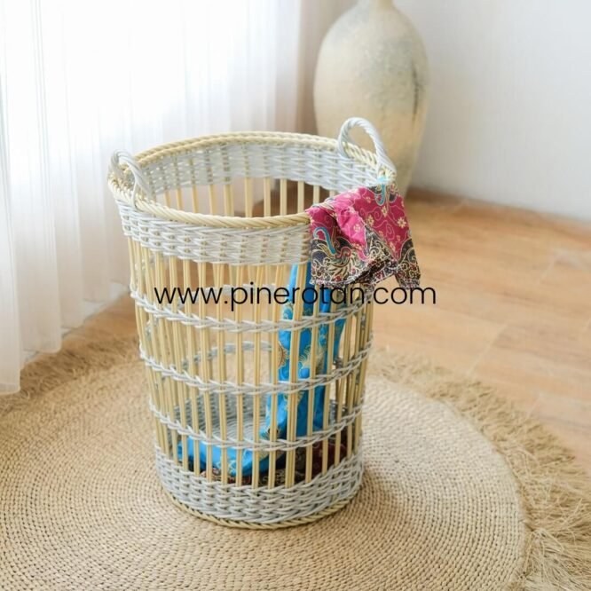 Keranjang Set Laundry Lily - Lily Laundry Set 3 - Grey Honey