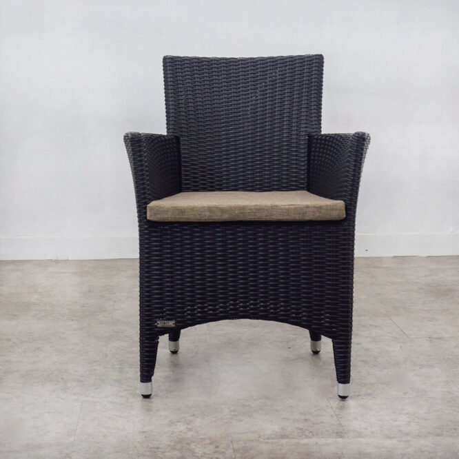 Kursi Teras Rotan Hitam - Kenko AC - Black
