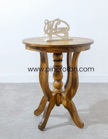 meja kayu vintage - coin table