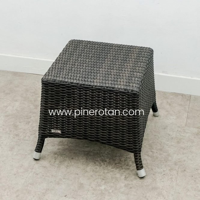 Meja Teras Rotan Sintetis - Kenko ST - Dark Brown