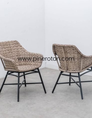 Kursi Teras Rotan Sintetis - Marlyn A.C - Seashell