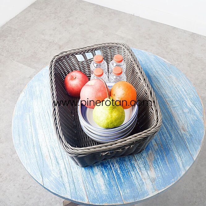 Basket Makanan Rotan Smart - Smart Basket - Grey
