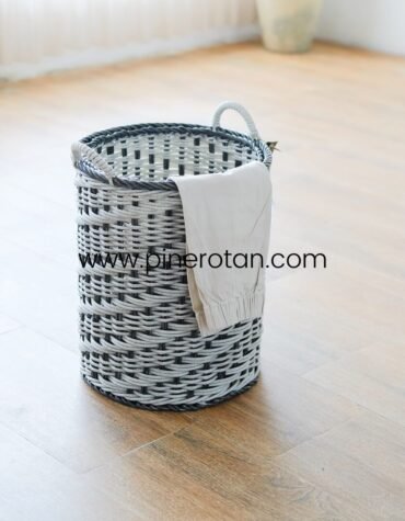Keranjang Baju Grey Sakura - Sakura Basket - Handle Grey