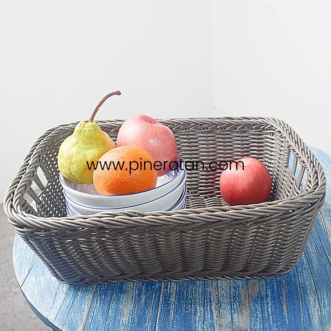 Keranjang Makanan Rotan Smart - Smart Basket - Grey