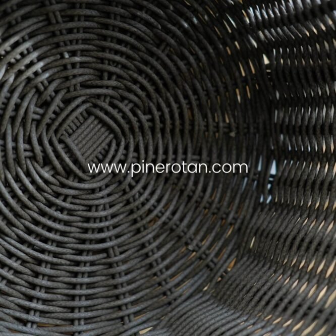 Keranjang Rotan Grey Vanity - Vanity Basket - Handle Grey