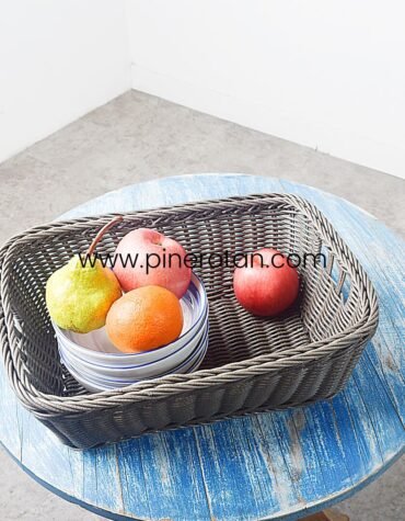 Keranjang Rotan Makanan Smart - Smart Basket - Grey