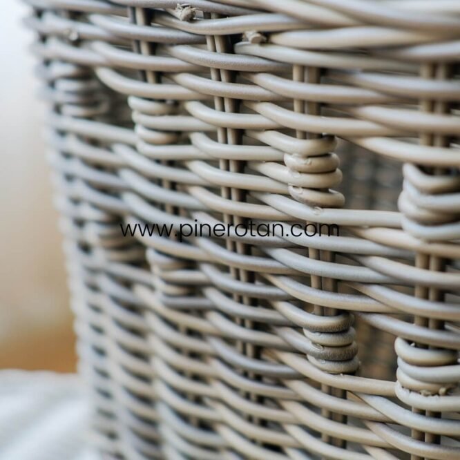 Keranjang Rotan Serbaguna Trapesium - Trapesium Basket - Kobo Grey