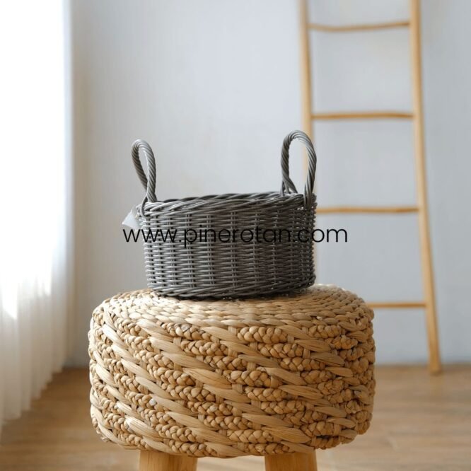 Keranjang Serbaguna Grey Vanity - Vanity Basket - Handle Grey
