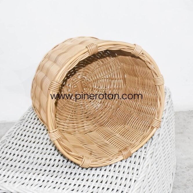 Keranjang Sintetis Rotan Vanity - Vanity Basket - Plain Honey