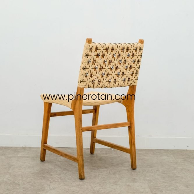 Kursi Makan Rotan Sintetis / Kursi Makan Kayu / Kursi Makan Minimalis – Prominade Chair - Euro Ask - Auro.