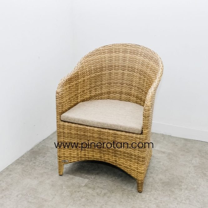 Set Teras Rotan - Arthur AC - Honey Streaky - Cushion