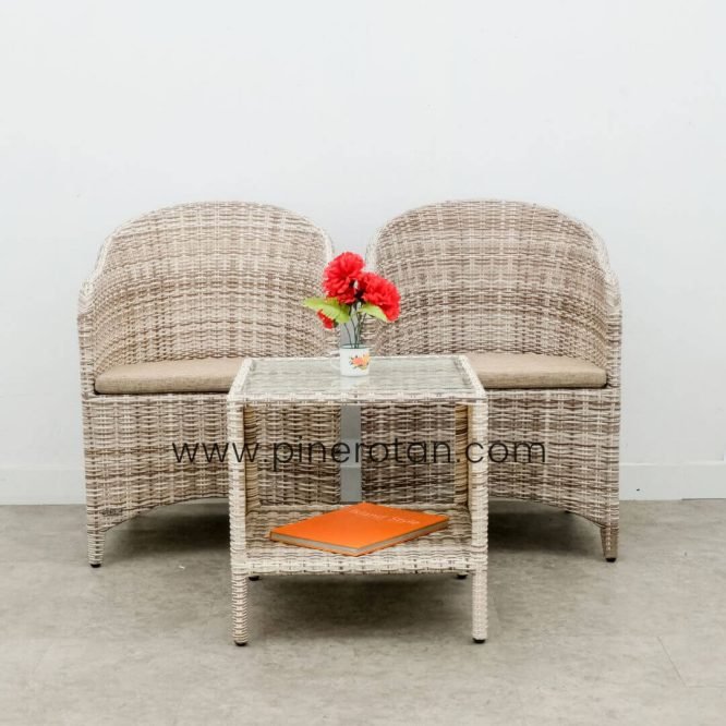 Kursi Teras Rotan Sintetis - Arthur TS - Fema ST - Cushion - Shisil