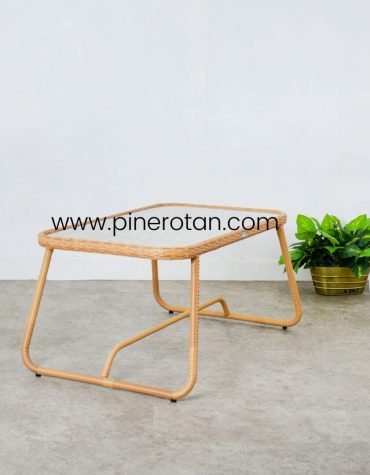 Meja Kopi Rotan Sintetis - Terra Coffee Table - Plain Honey