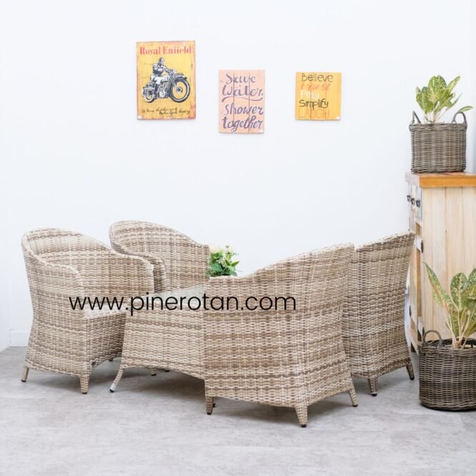 Set Tamu Kursi Meja - Arthur LS 4X1 - Kenko CT - Shisil - No Cushion