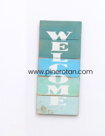 Walldeco Kayu Dinding Tulisan - Walldeco WELLCOME