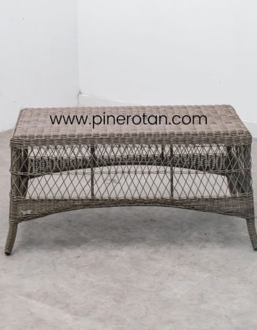 Meja Kopi Rotan - King Arthur CT - Cobo Grey