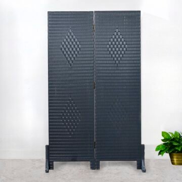 penyekat ruangan rotan 2 panel