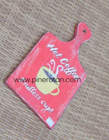 Walldeco Dinding Kayu Tulisan - Walldeco HOT COFFEE ENDLESS CUP