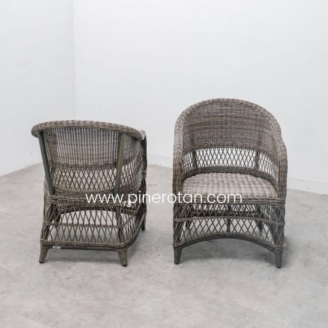 Kursi Teras Rotan Sintetis - King Arthur Kobo Grey